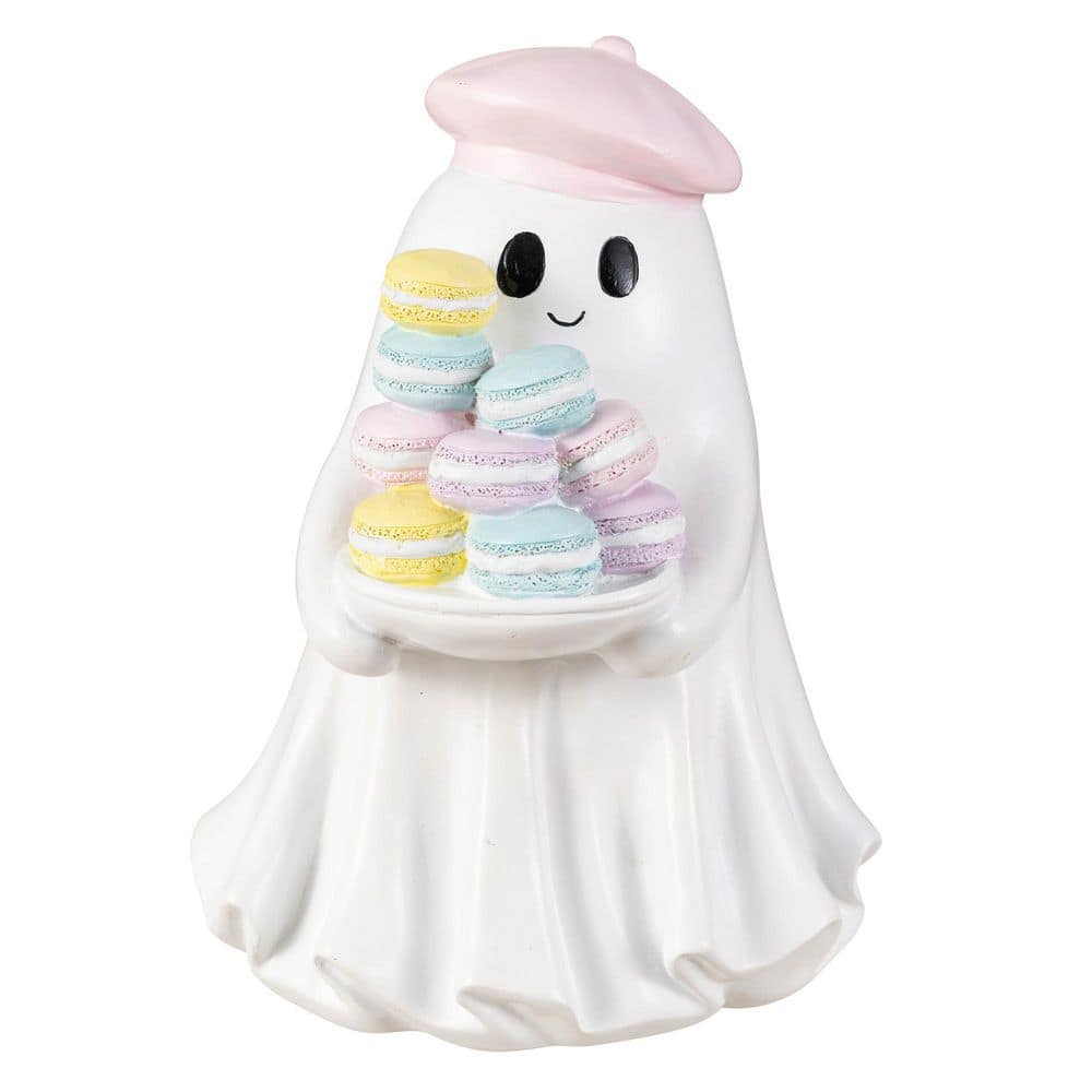 9.75 in. H Halloween Polyresin Ghost with Macarons Table Decor price history on PriceWatchPro