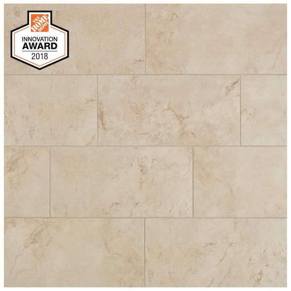 Lifeproof Limestone 12 in. x 24 in. Glazed Porcelain Floor and Wall Tile (15.6 sq. ft. / case)