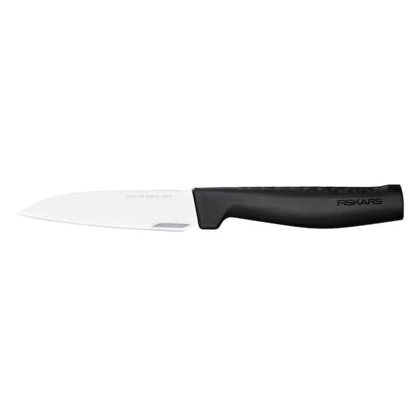 Fiskars Hard Edge 4.29 in. Stainless Steel Partial Tang Stamped Edge Paring  Knives, Single 1051762 - The Home Depot