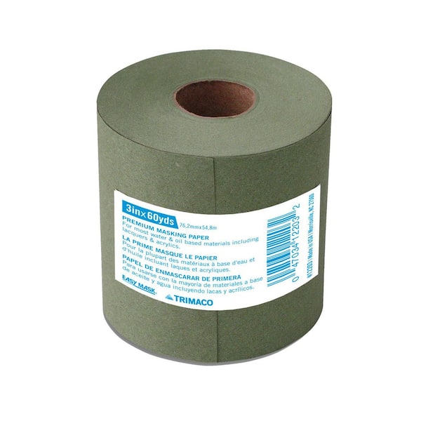 Easy Mask 0.25 IN. X 180 FT. Green Premium Masking Paper