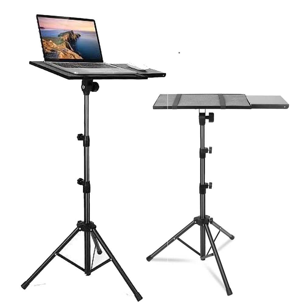 Folding Laptop Stand, Portable Projector Tripod Stand with Height Tilt Adju