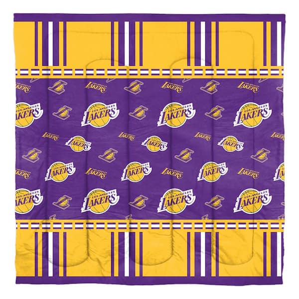 THE NORTHWEST GROUP Lakers 5-Piece Multi Colored Rotary Queen Size Polyester Bed In a Bag Set
