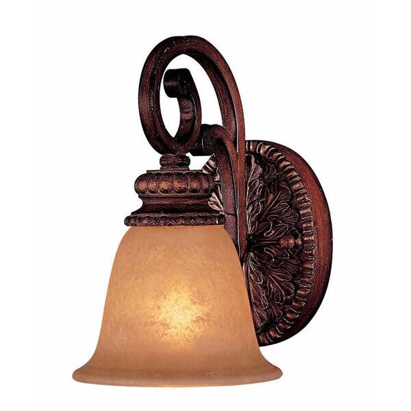 Minka Lavery Belcaro 1-Light Walnut Bath Light