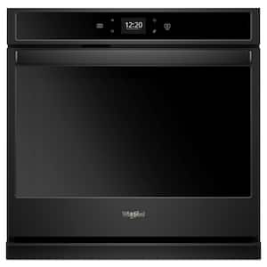 27 in. Single Electric Wall Oven in Black