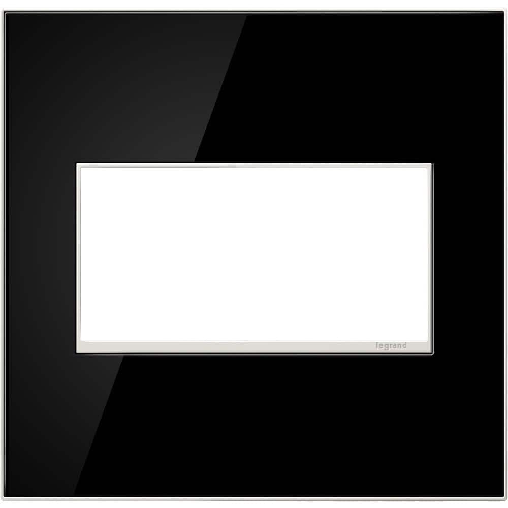 adorne 2 Gang Decorator/Rocker Wall Plate, Mirror Black (1-Pack) price history on PriceWatchPro