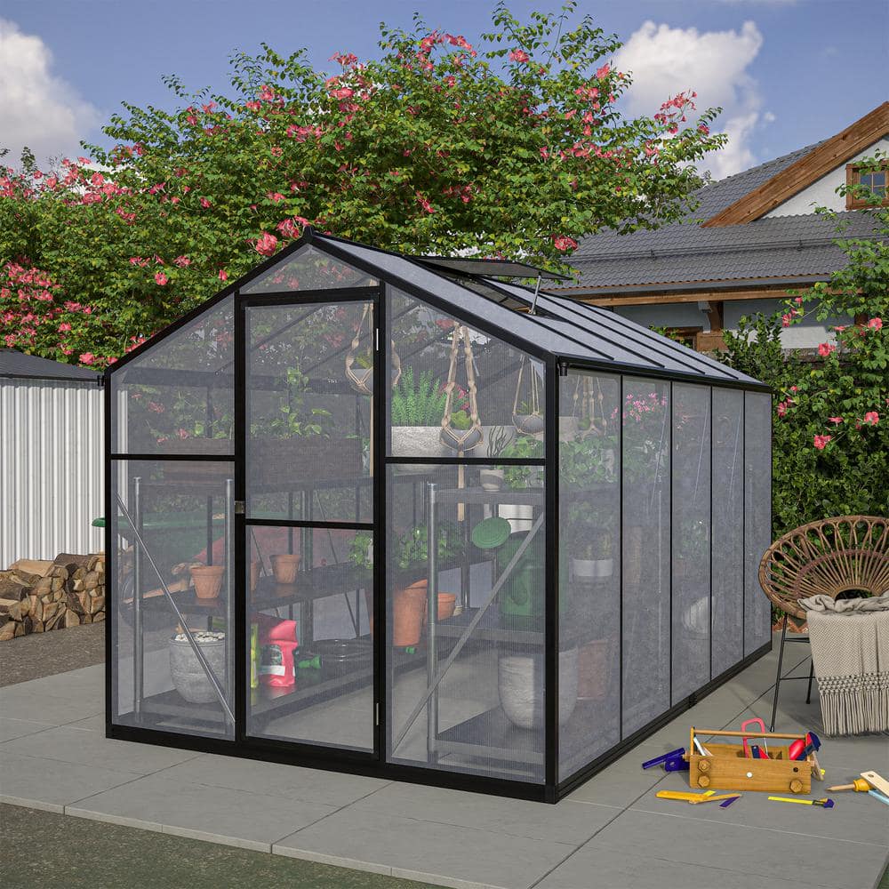 126 in. W x 75 in. D x 80 in. H Polycarbonate Greenhouse, Greenhouse with D