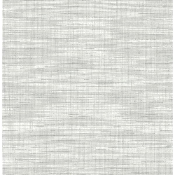 Seabrook Designs Dove Grey Mei Stringcloth Paper Unpasted Wallpaper Roll (56 sq. ft.)