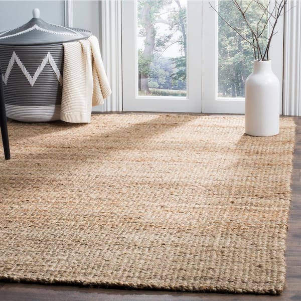 Natural Fiber Beige Doormat 3 ft. x 5 ft. Solid Area Rug