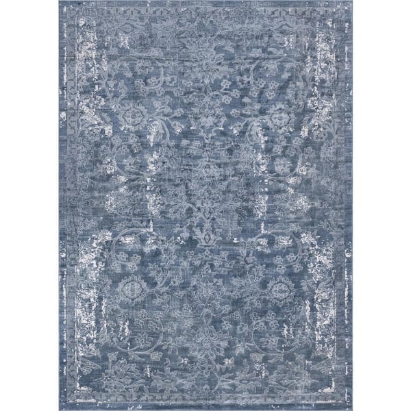 Unique Loom Portland Albany Blue 10 ft. x 14 ft. Area Rug