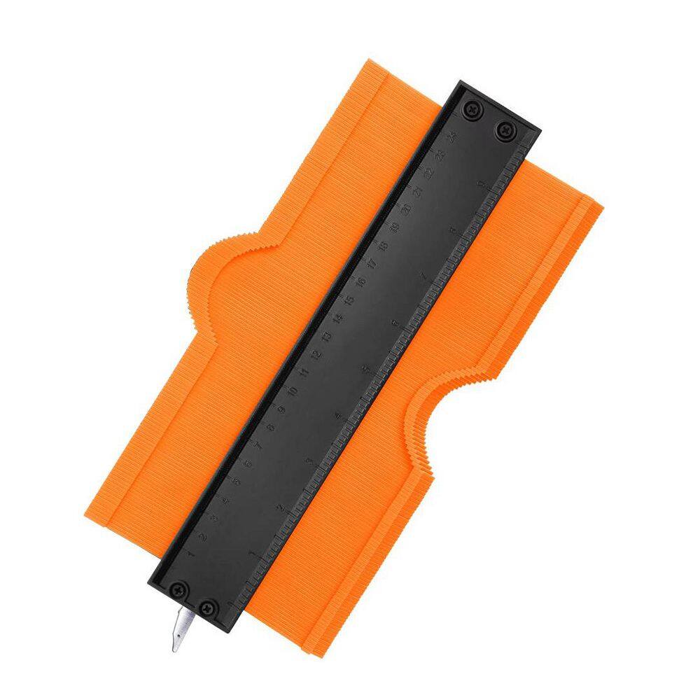 10 in. Contour Gauge Profile Tool Adjustable Lock, Precisely Copy Irregular