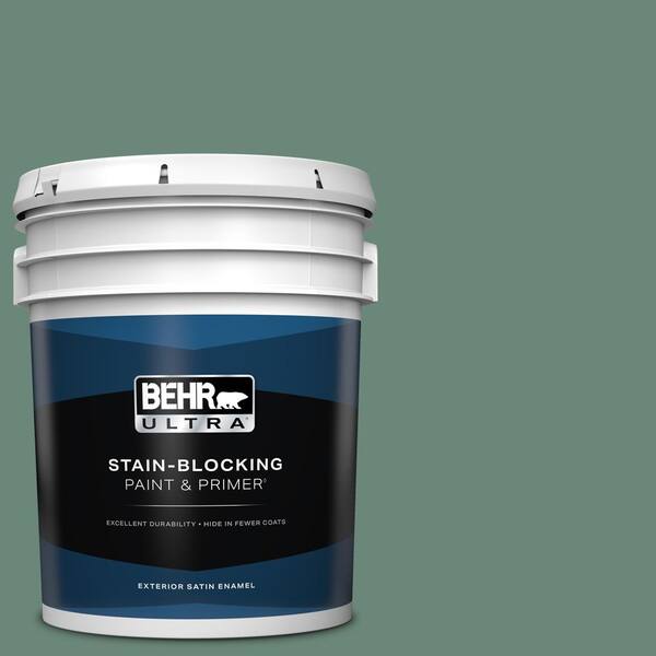 BEHR ULTRA 5 gal. #S420-5 Sycamore Grove Satin Enamel Exterior Paint & Primer