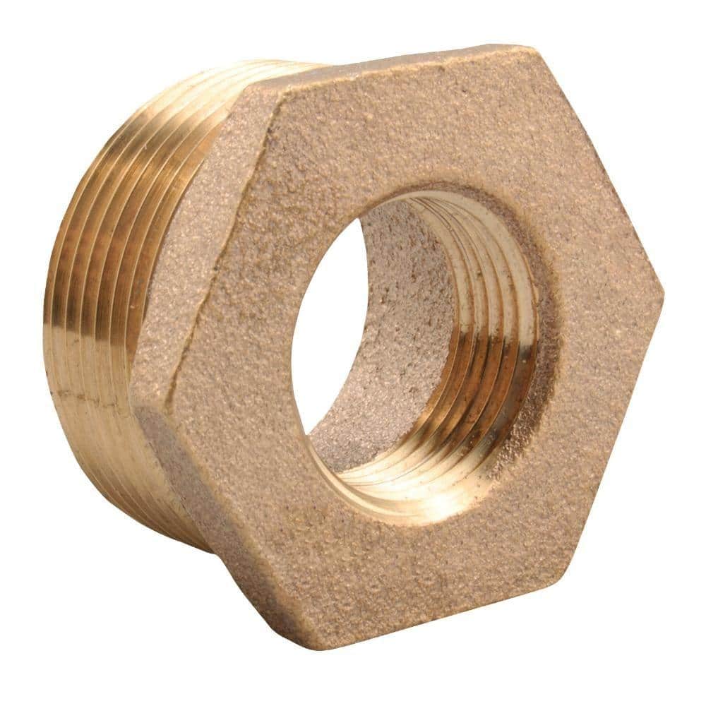 Watts 1-1/4 in. MIP x 1 in. FIP Lead-Free Cast Red Brass Hex