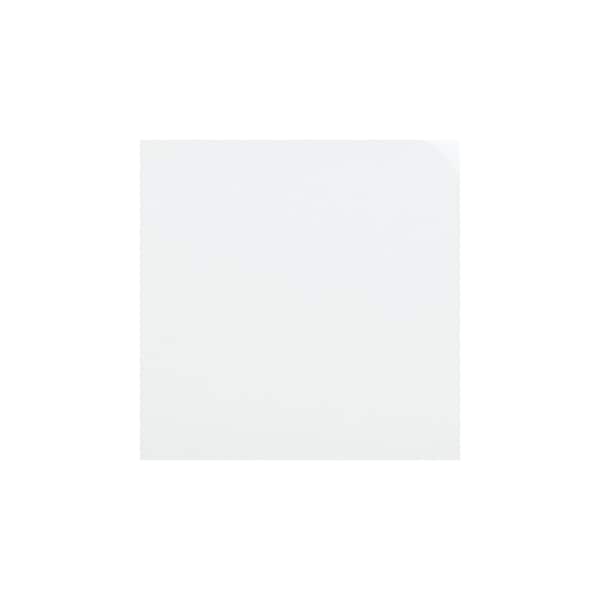 Bright White 4 in. x 4 in. x 8mm Glass Subway Tile Sample