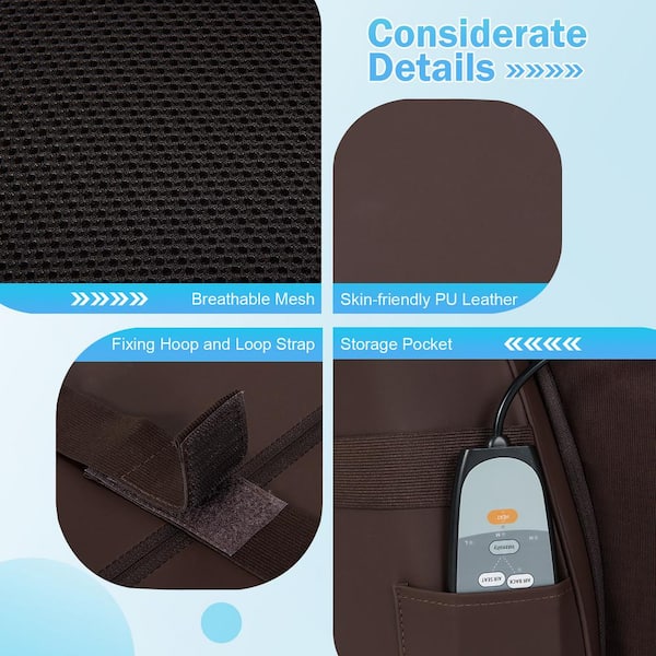 Costway Shiatsu Massage Cushion with Heat Massage Chair Pad Back Massager  Glod JS10020US-GD - The Home Depot