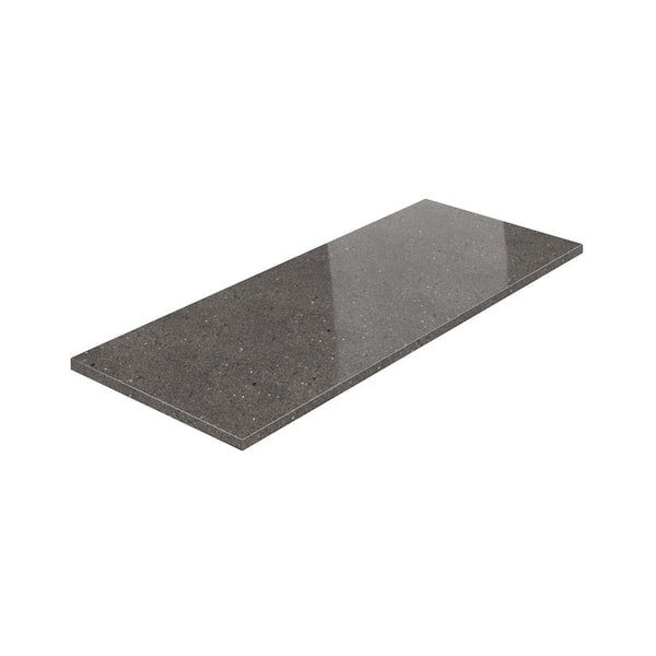 NewAge Products 64 in. x 1.25 in. x 24 in. Outdoor Kitchen Engineered Stone Countertop in Saga Gray