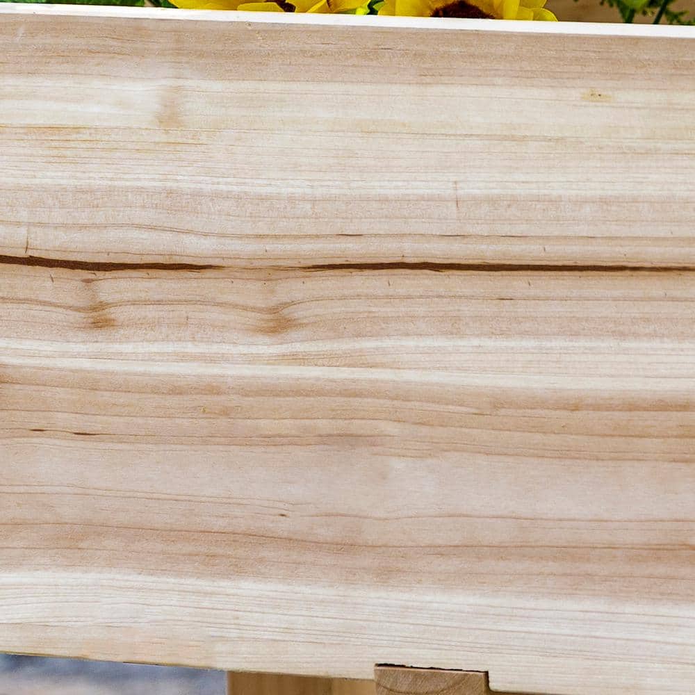 Natural Fir 3-Tier Raised Garden Bed with Planter Boxes