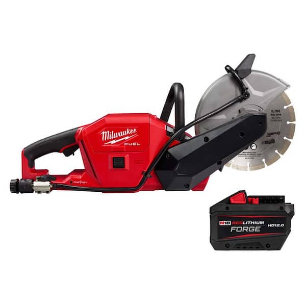 M18 FUEL ONE-KEY 18V Lithium-Ion Brushless Cordless 9 in. Cut Off Saw w/ M18 FORGE HD12. 0 Battery