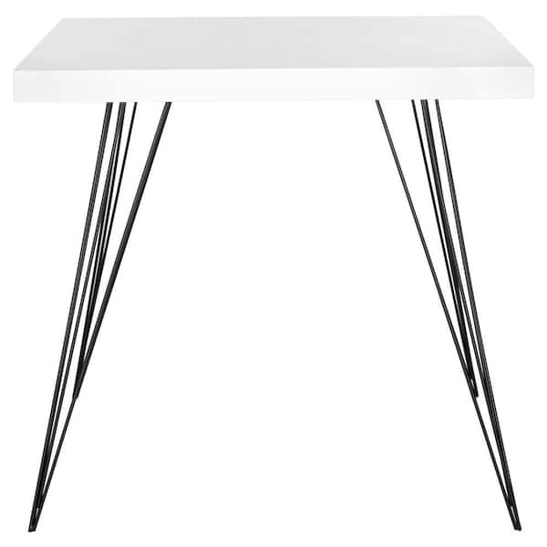 SAFAVIEH Wolcott White and Black Dining Table