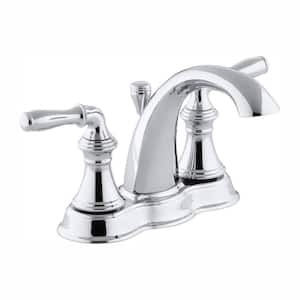 Devonshire 4 in. Centerset 2-Handle Mid-Arc Water-Saving Bathroom Faucet in Polished Chrome