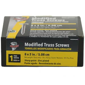 #8 x 2 in. Phillips Modified Truss Screw (1 lb. Pack)