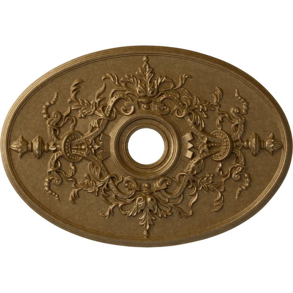 1-5/8 in. x 30-3/4 in. x 21-1/4 in. Polyurethane Alexa Ceiling Medallion, Pale Gold price history on PriceWatchPro