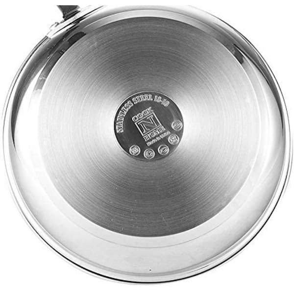 Nuwave Designs-Non-Stick Fry Pan Skillet, Even-Heating Technology, Premium  18/10 Stainless Steel, Tri-Ply & Heavy-Duty Construction, Premium Coating