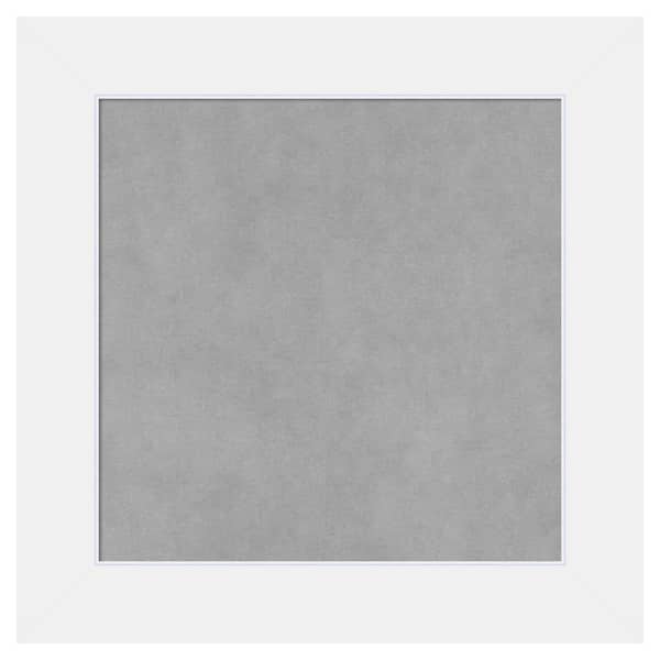 Amanti Art Corvino White 21 in. x 21 in. Framed Magnetic Board
