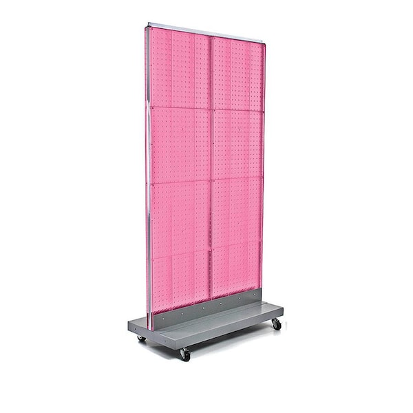 Azar Displays 60 in. H x 32 in. W 2-Sided Double Pegboard Floor