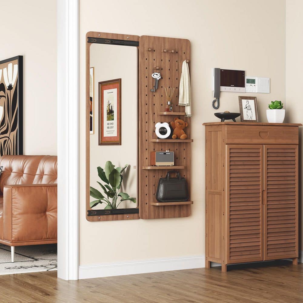 GOGEXX 38.8 in. W x 47.64 in. H Wall Mounted Full-Length Mirror
