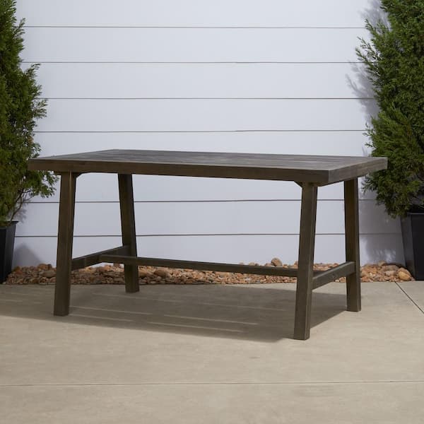 Vifah Renaissance Rectangular Wood Outdoor Dining Table