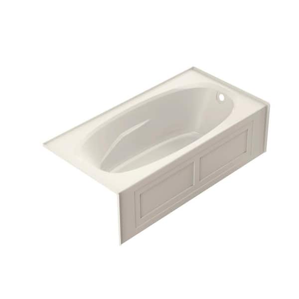 JACUZZI AMIGA 72 in. x 36 in. Acrylic Right-Hand Drain Alcove Rectangular Soaking Bathtub in Oyster
