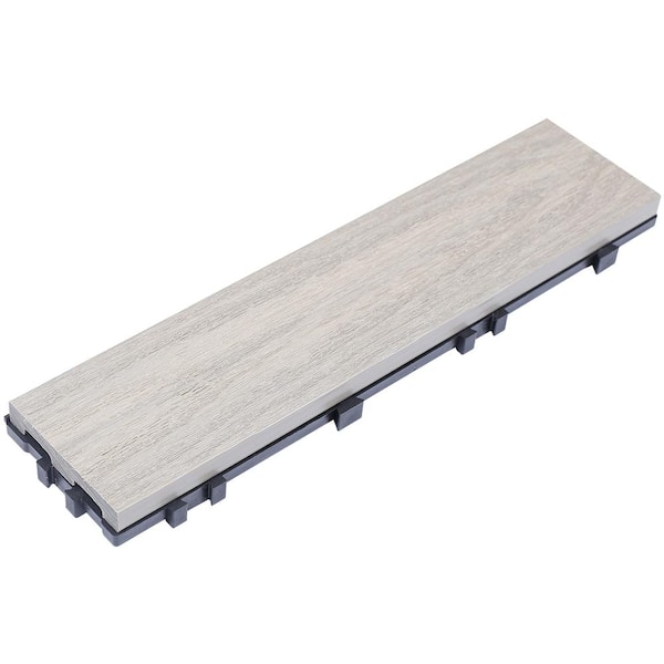 NewTechWood UltraShield Naturale 3 in. x 1 ft. Quick Composite