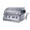 NewAge Products 33 in. Outdoor Kitchen 4-Burner Propane Gas Platinum Grill  in Stainless Steel 66910 - The Home Depot