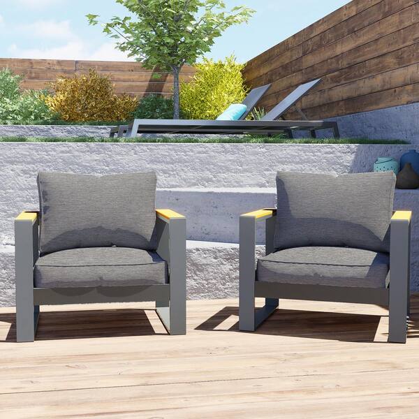 Aoodor 23'' X 26'' Outdoor Deep Seat Chair Cushion Set (set Of 2