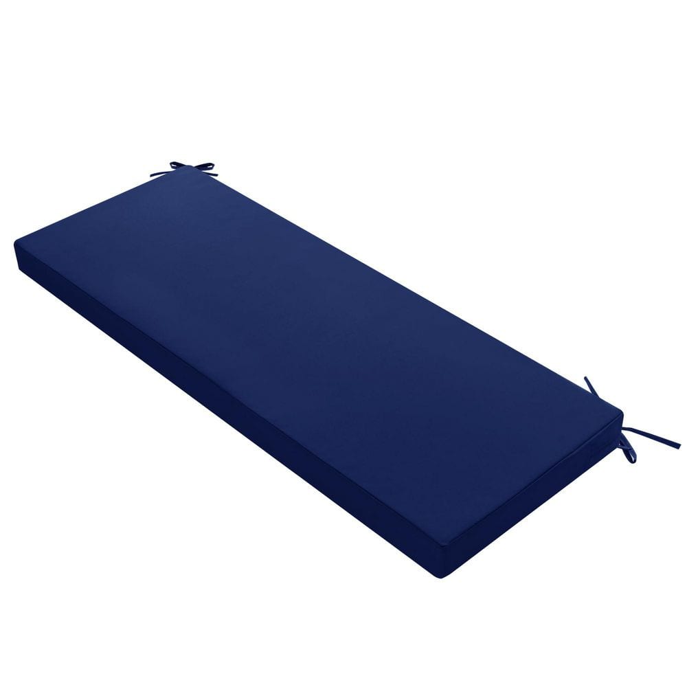 Navy Blue Outdoor Bench Cushion Waterproof Fade Resistant Non Slip Removable Cover Foam Pad 48 x 18 x 3 Inch price history on PriceWatchPro