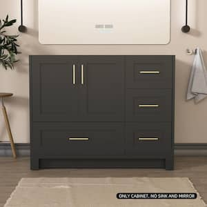 42 in. W x 21.5 in. D x 33.5 in. H Bath Vanity Cabinet without Top Bathroom Vanity Cabinet in Deep Blue Soft Closing