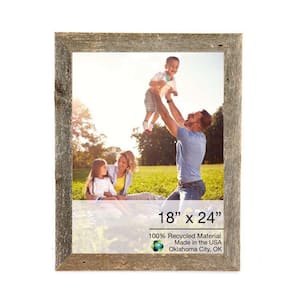 Victoria 18 in. W. x 24 in. Weathered Gray Picture Frame