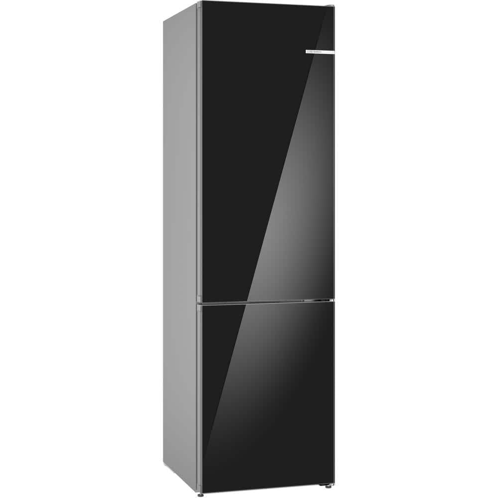 800 Series 24 in. 12.8 cu. ft. Bottom Freezer Refrigerator in Black with Internal Ice Maker, Counter Depth -  Bosch, B24CB80ESB