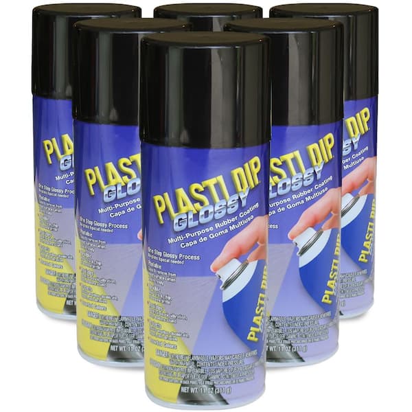4 PACK PLASTI DIP Mulit-Purpose Rubber Coating Spray BLACK 11oz Aerosol