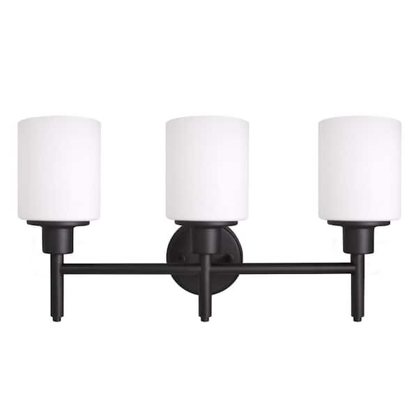 Aubrey 4-Light Matte Black Vanity Light