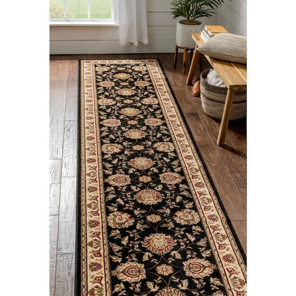 Well Woven Timeless Abbasi Black Traditional Area Rug 5'3 X 7'3
