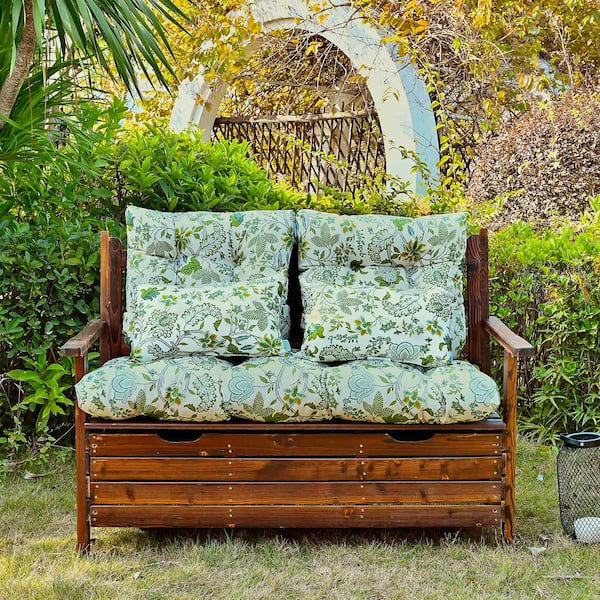 BLISSWALK Outdoor Deep Seat Cushion Set 24x24&22x24, Lounge Chair Loveseats Cushions for Patio Furniture Beige