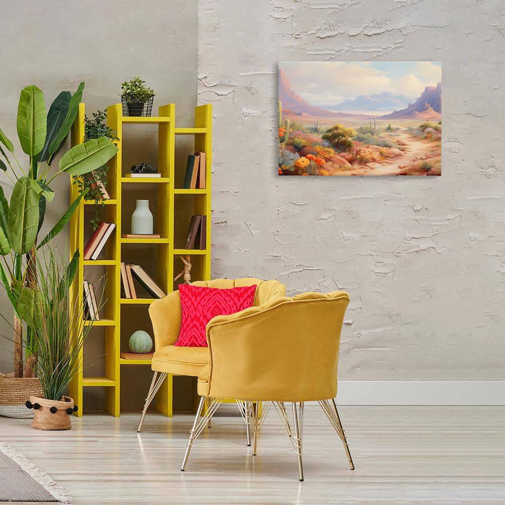 Flower Lined Desert Path by Franklyn Gregory Unframed Nature Graphic Art Print 20 in. x 30 in. price history on PriceWatchPro