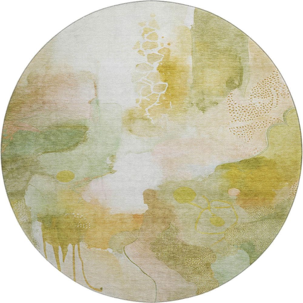 Addison Rugs Mayfield Premium Machine Washable Abstract AMF2019 Fern 8 ...
