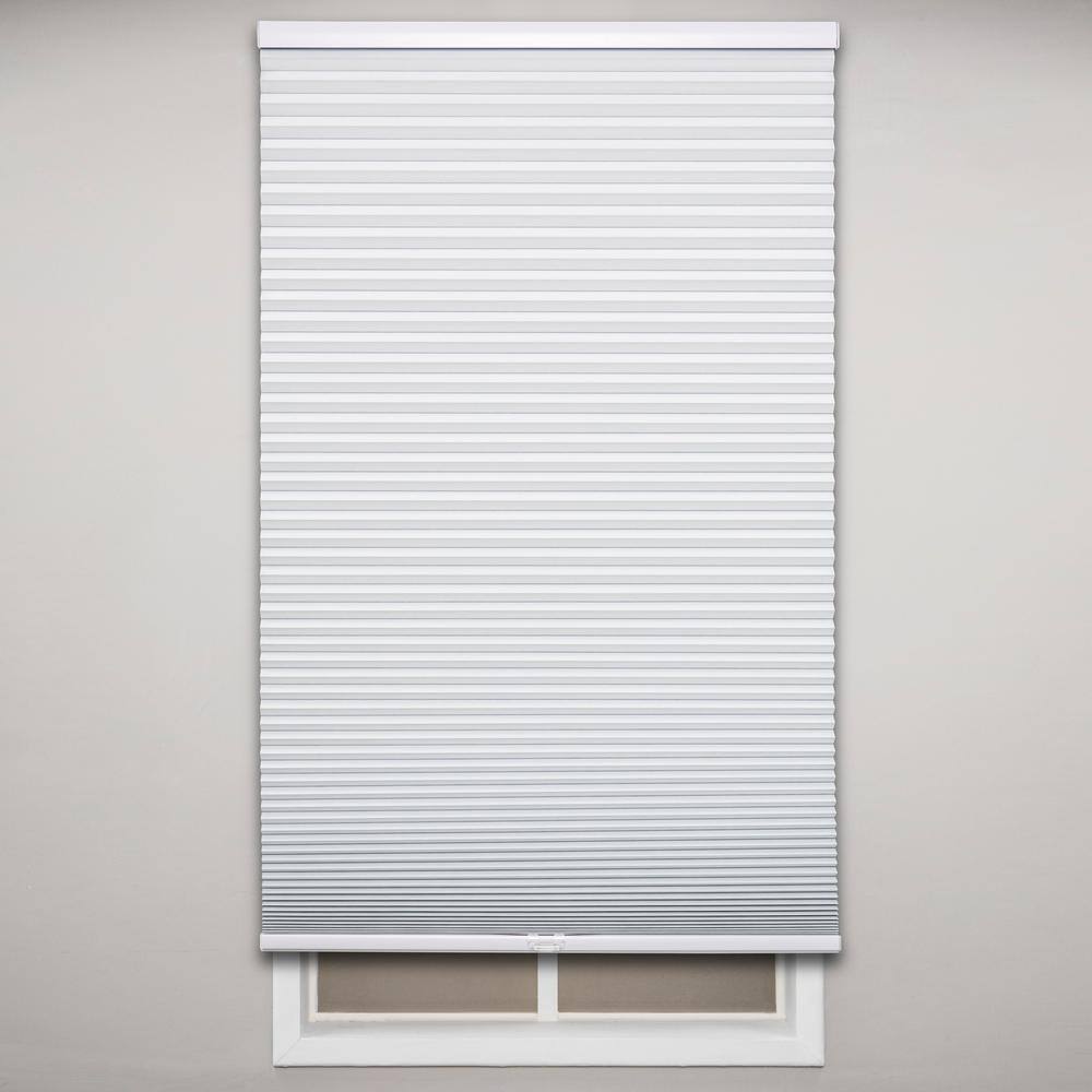 White Cordless Blackout Cellular Fabric Window Shade 22.5" x 72"