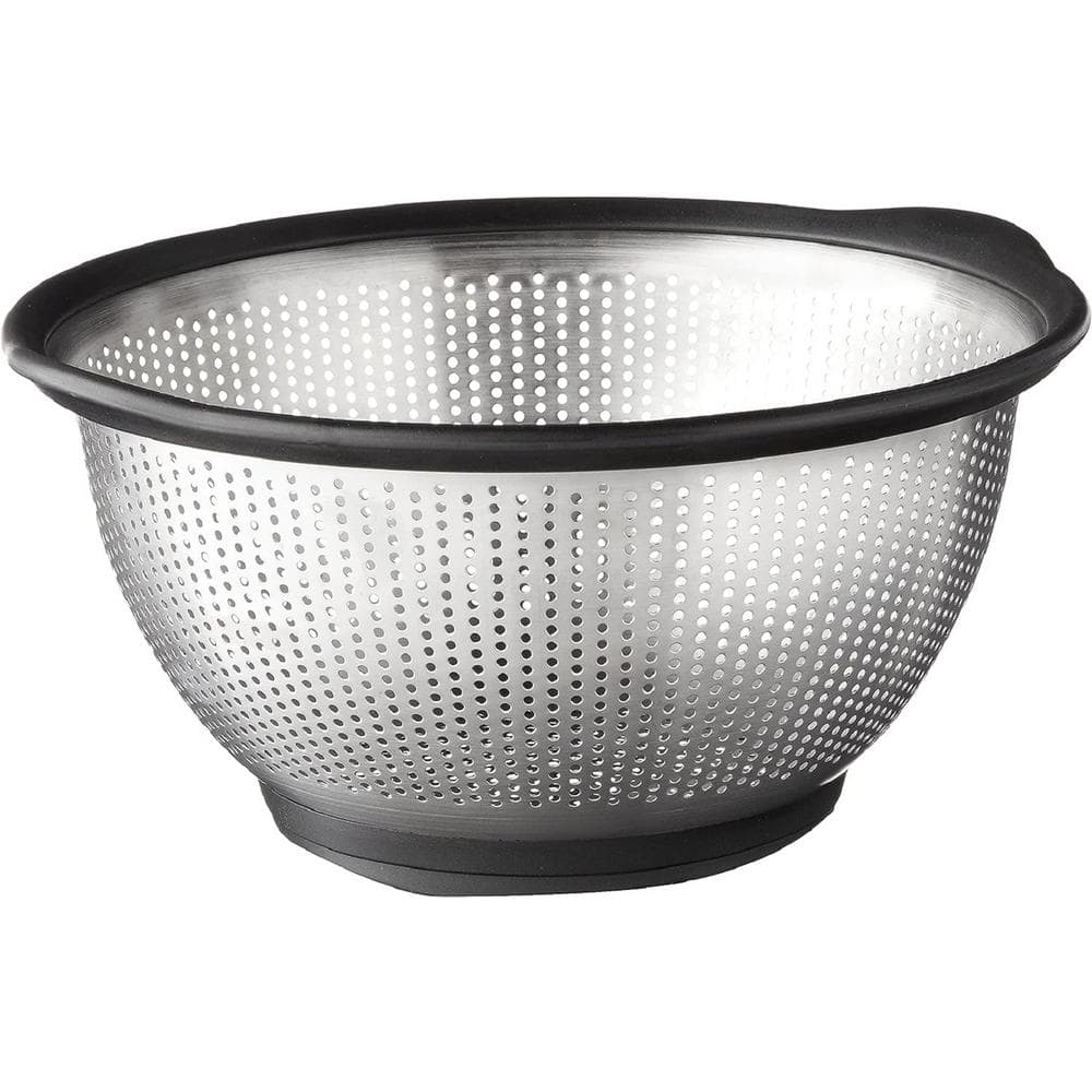 5 Qt. Stainless Steel Durable Dishwasher Safe Easy Cleanup Colander with So