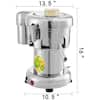 VEVOR Commercial Silver Juice Extractor Aluminum Casting and Stainless  Steel Constructed Centrifugal Electric Juicer WF-A3000ZXBXGZZJ1V1 - The Home  Depot