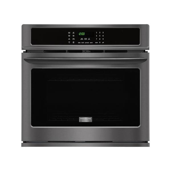Frigidaire 30 in. Single Electric Wall Oven Self-Cleaning with Convection in Black Stainless Steel