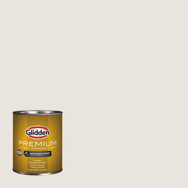Glidden Premium 1 qt. PPG1021-1 Mountain Gray Satin Exterior Latex