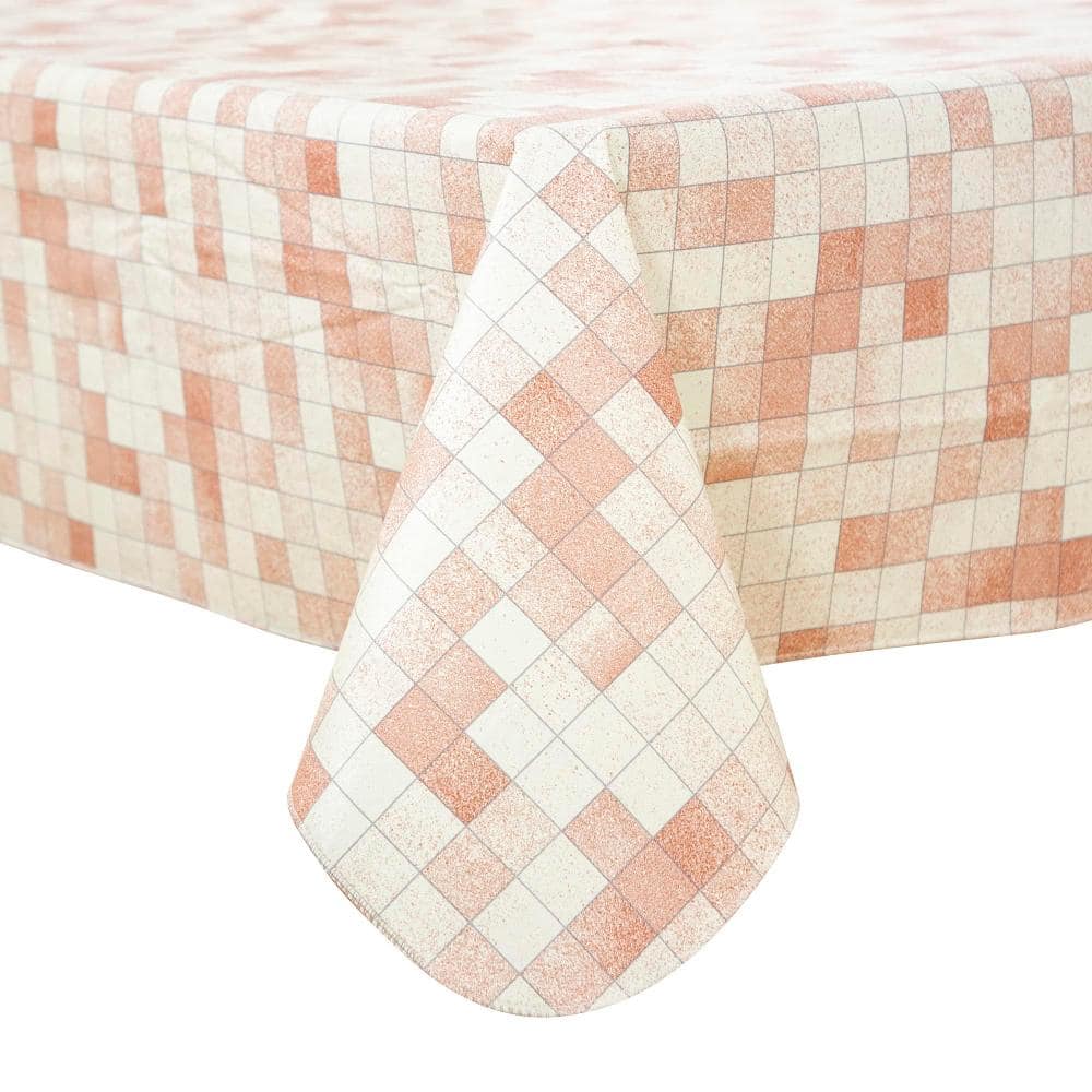 Outdoor Tablecloth 52'' X 70'' Disposable Vinyl Tablecloths with Flannel Backing Wipeable Spillproof Plastic Table Cover price history on PriceWatchPro